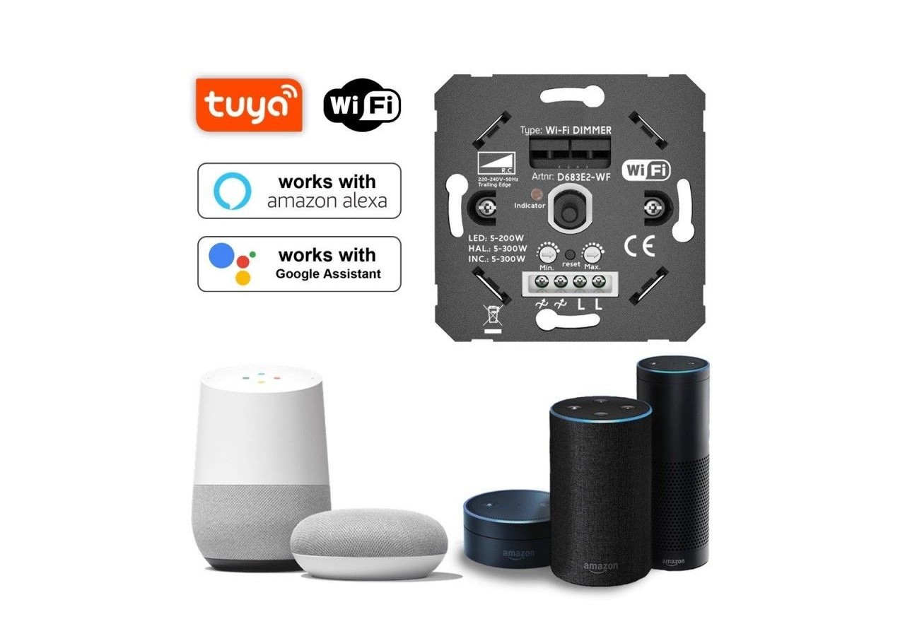 Interrupteur variateur SMART WIFI 200W Fonction marche / arrêt - B704-WIFI - Barcelona LED