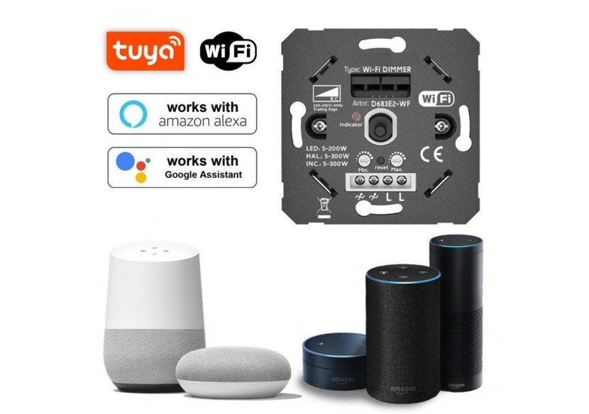 Interrupteur variateur SMART WIFI 200W Fonction marche / arrêt - B704-WIFI - Barcelona LED