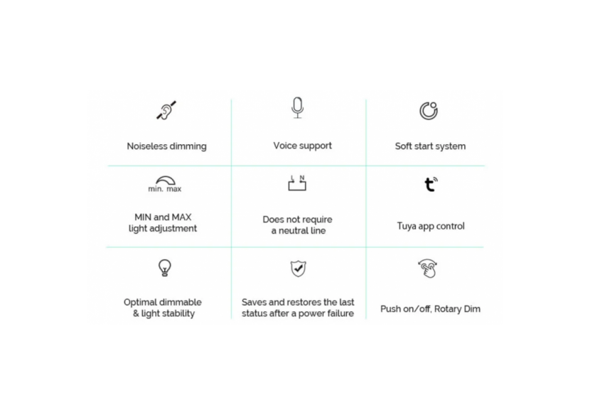 Interrupteur variateur SMART WIFI 200W Fonction marche / arrêt - B704-WIFI - Barcelona LED