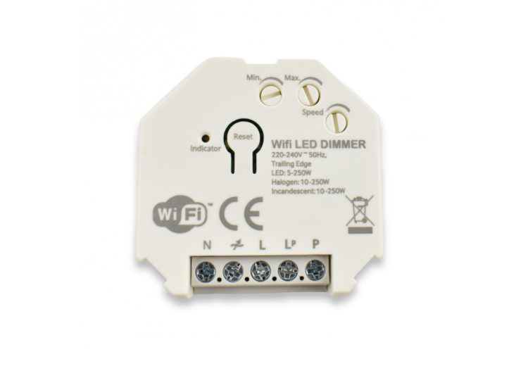 Dimmer SMART WIFI 250W Tuya APP - PUSH - B704-SPUSH - Barcelona LED