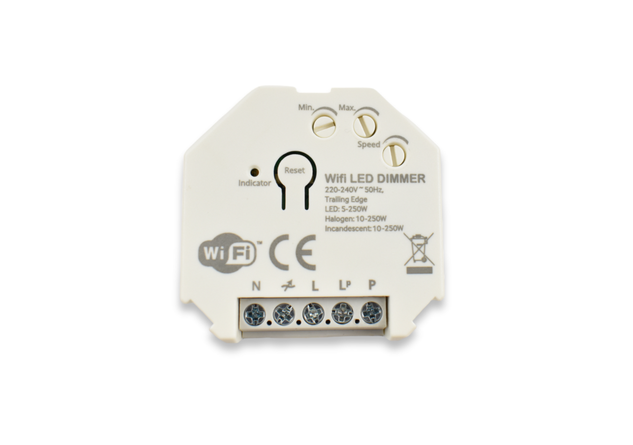 Dimmer SMART WIFI 250W Tuya APP - PUSH - B704-SPUSH - Barcelona LED