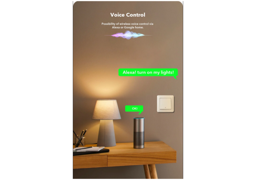 Dimmer SMART WIFI 250W Tuya APP - PUSH - B704-SPUSH - Barcelona LED