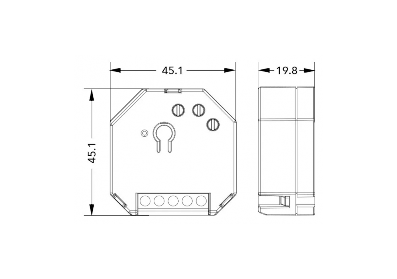 Dimmer SMART WIFI 250W Tuya APP - PUSH - B704-SPUSH - Barcelona LED