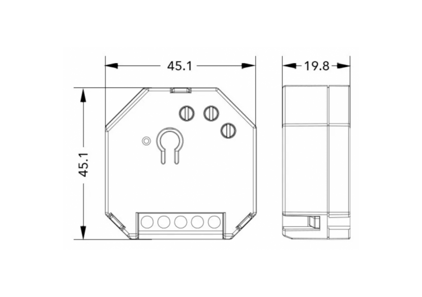 Dimmer SMART WIFI 250W Tuya APP - PUSH - B704-SPUSH - Barcelona LED