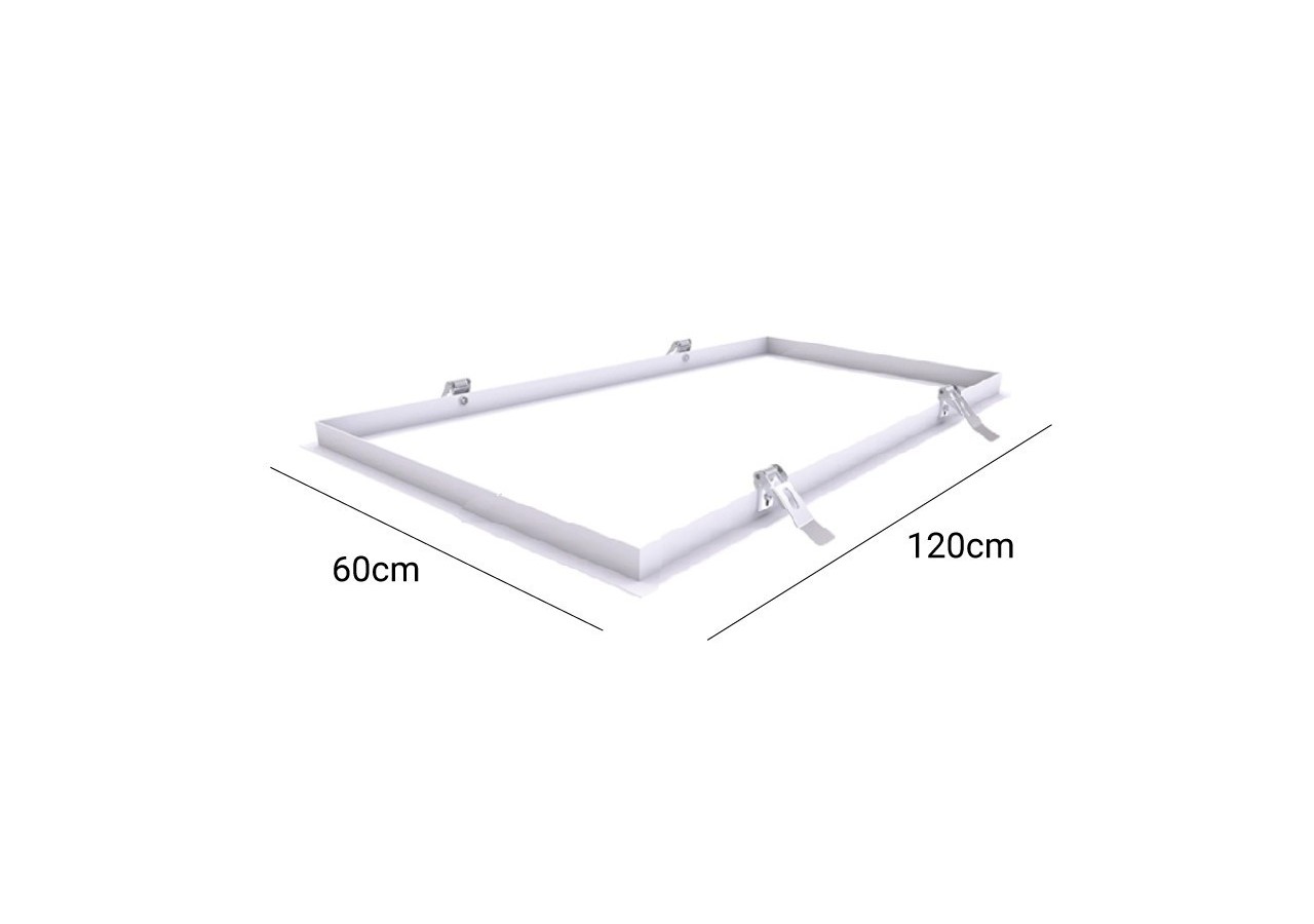 Kit cadre encastré pour panneaux LED 120x60 - B4270-120x60 - Barcelona LED