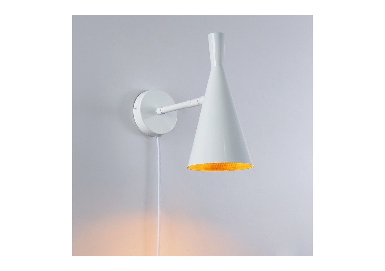 Applique murale scandinave orientable avec interrupteur et prise - L3033-B-EU - Barcelona LED