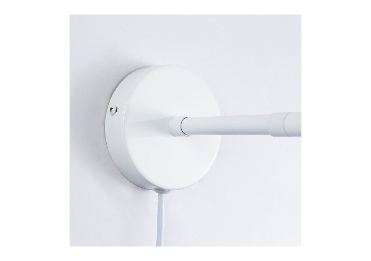 Applique murale scandinave orientable avec interrupteur et prise - L3033-B-EU - Barcelona LED