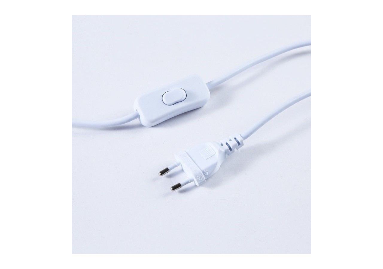 Applique murale scandinave orientable avec interrupteur et prise - L3033-B-EU - Barcelona LED