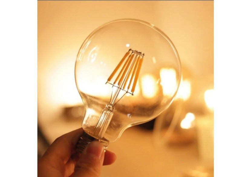 Ampoule à filament LED G95 E27 8W - BF1-G95E27-BC - Barcelona LED