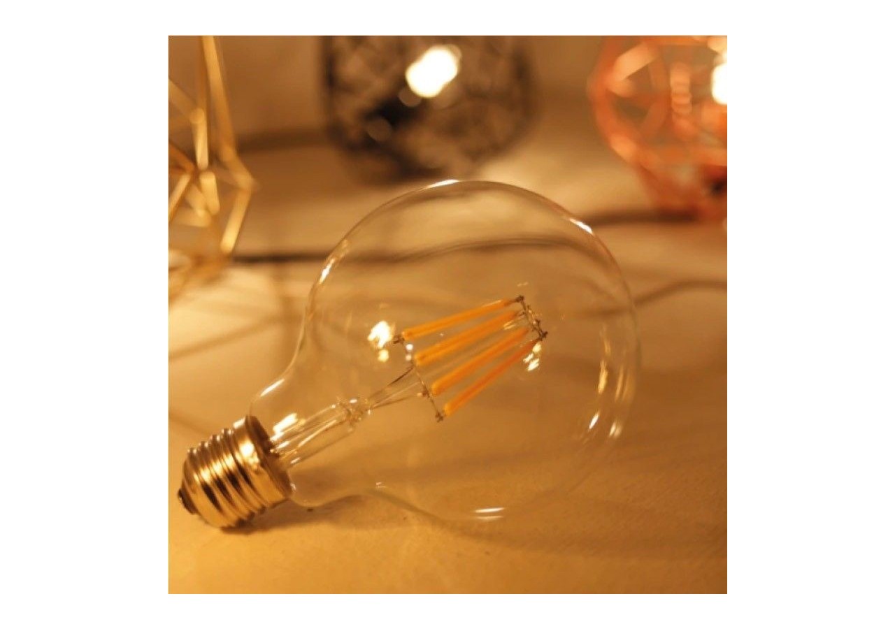 Ampoule à filament LED G95 E27 8W - BF1-G95E27-BC - Barcelona LED