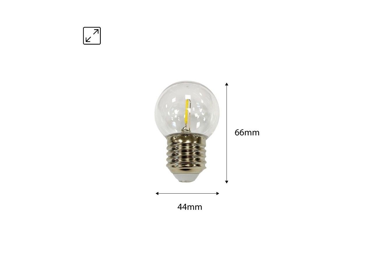 Ampoule LED à filament décorative 1W E27 - B1319-E27-270 - Barcelona LED