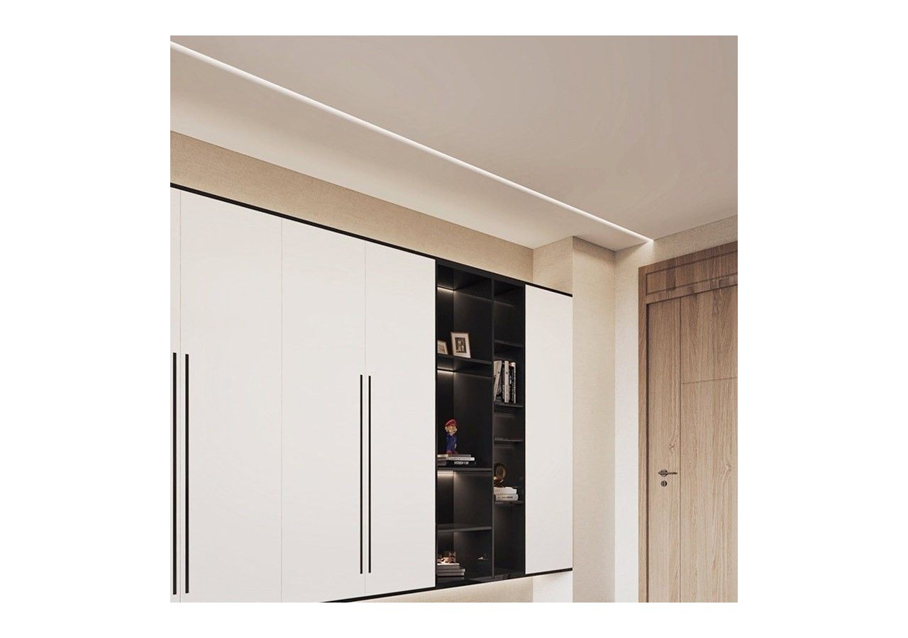 Profilé en aluminium lèche-mur 66x120mm (2m) - BPERFALP194 - Barcelona LED