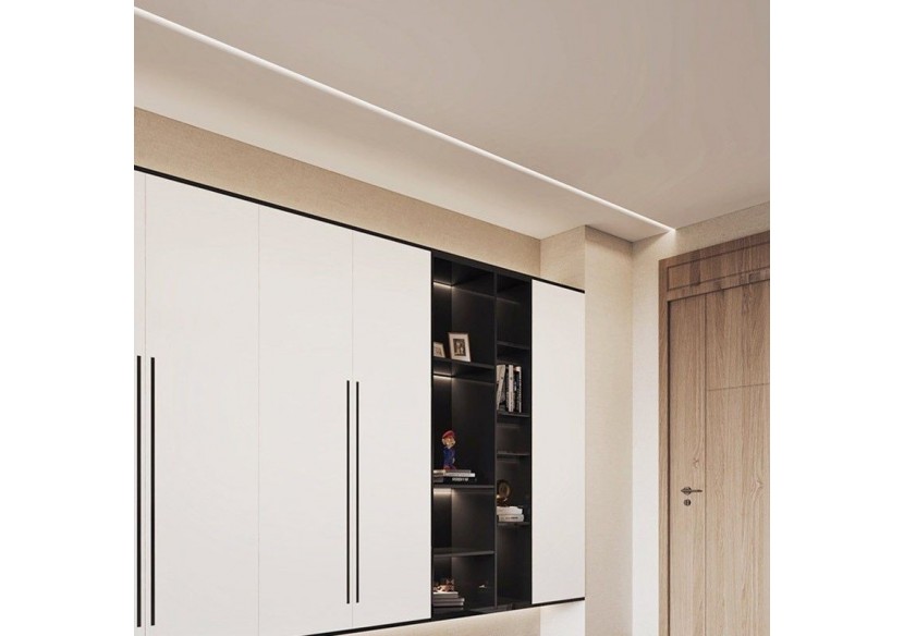 Profilé en aluminium lèche-mur 66x120mm (2m) - BPERFALP194 - Barcelona LED