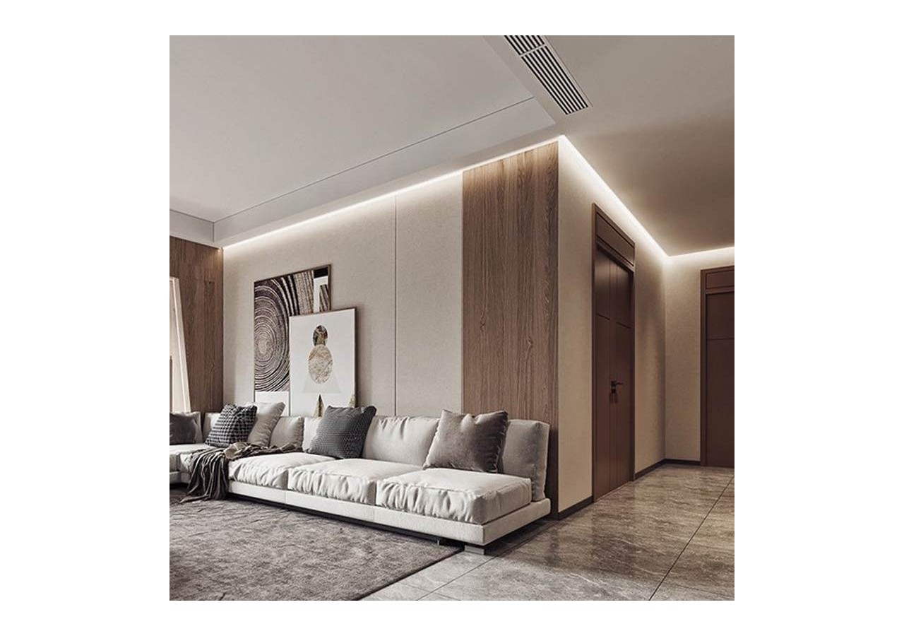 Profilé en aluminium lèche-mur 66x120mm (2m) - BPERFALP194 - Barcelona LED