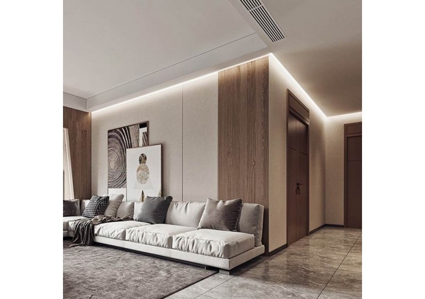 Profilé en aluminium lèche-mur 66x120mm (2m) - BPERFALP194 - Barcelona LED