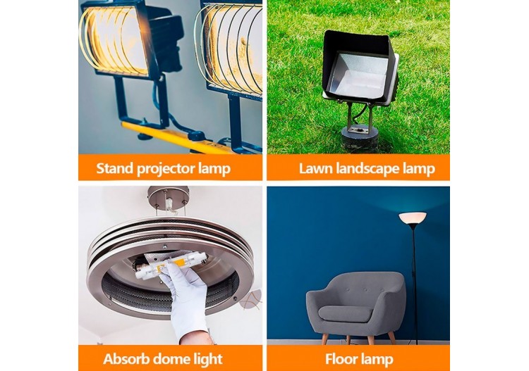 Ampoule LED R7S 78mm - 600lm - COB - 4W - B1374-BF - Barcelona LED 2