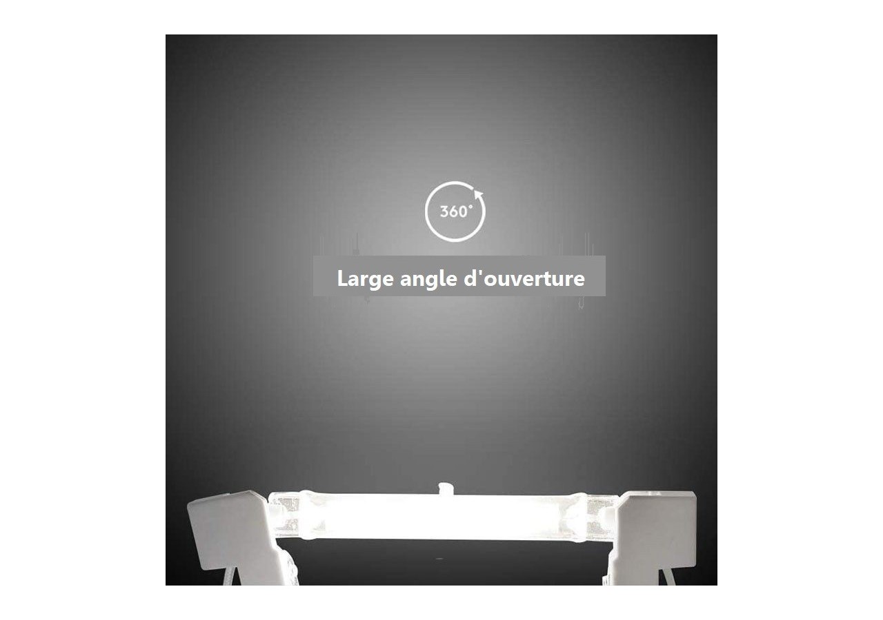 Ampoule LED R7S 78mm - 600lm - COB - 4W - B1374-BF - Barcelona LED