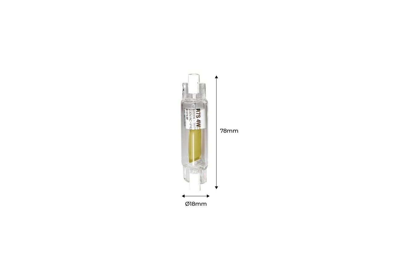 Ampoule LED R7S 78mm - 600lm - COB - 4W - B1374-BF - Barcelona LED