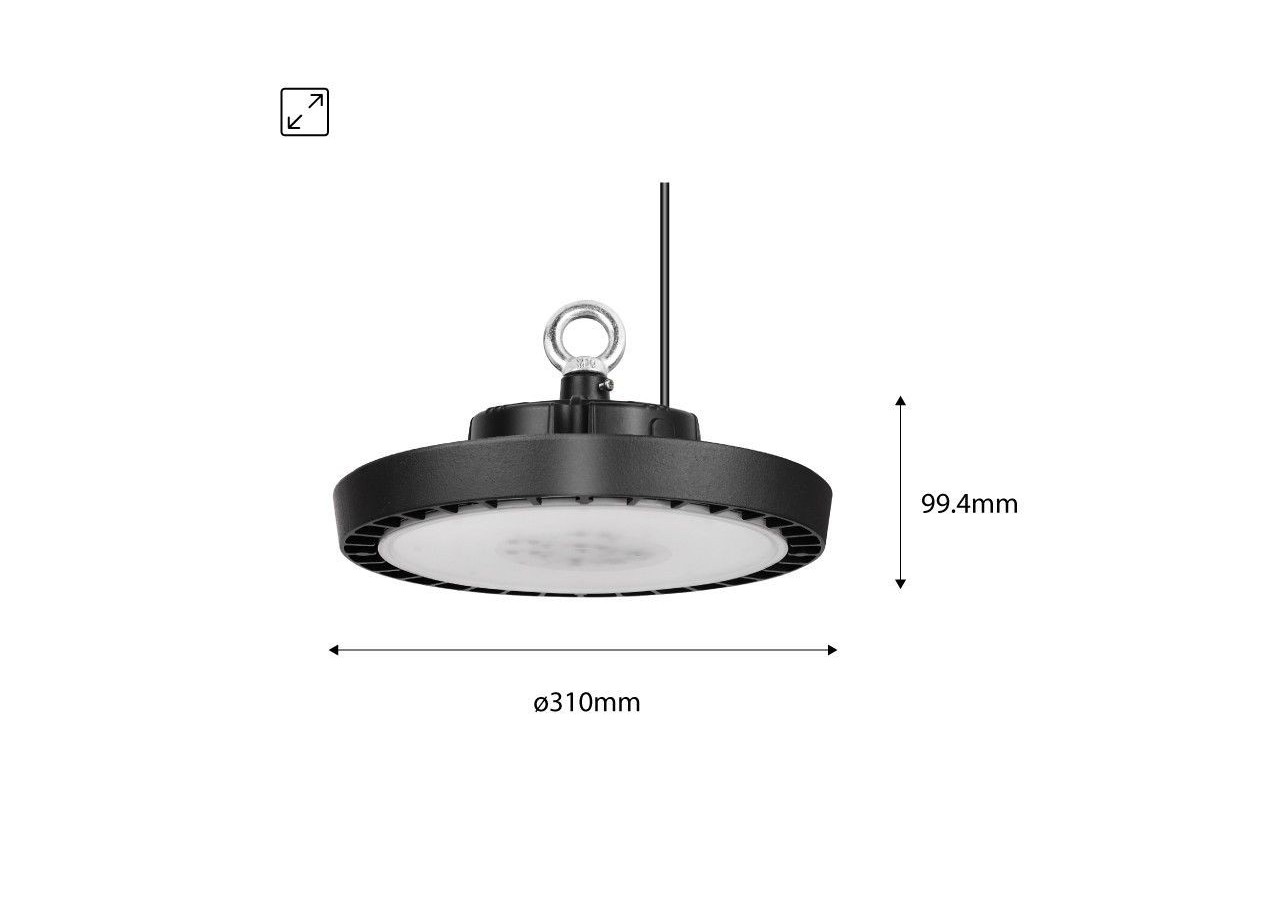 Cloche industrielle UFO 200W 110lm/W - B8136-200-5K - Barcelona LED