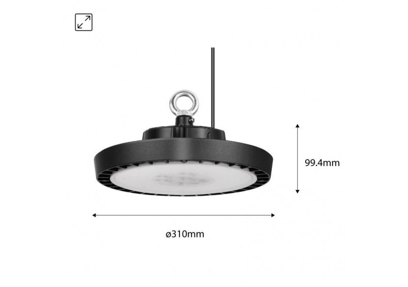 Cloche industrielle UFO 200W 110lm/W - B8136-200-5K - Barcelona LED