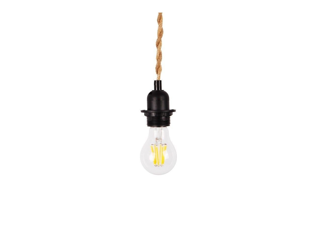 Suspension en bois pour ampoule E27 130cm - K15 - Barcelona LED