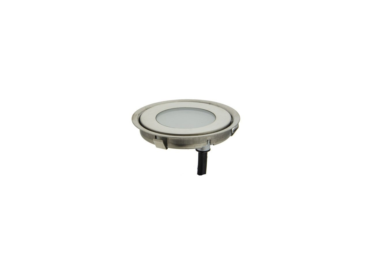 Kit 6 spots LED encastrables au sol diamètre 58x9mm 0,5W 12V-DC IP67 - BA50001-AZ - Barcelona LED