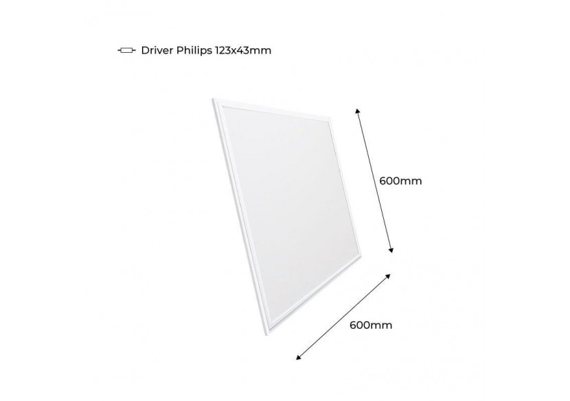 Lot de 12 - Panneau LED 60x60 extra-plat - Driver Philips - 44W - UGR19 - K5235-BC-12 - Barcelona LED