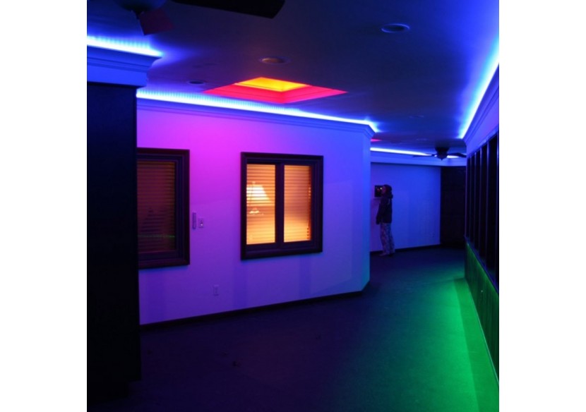 Ruban LED intelligent IC RGB 12V DC - 14,4 W/m -IP20 - 60 LED/m - Largeur 10mm - 5 mètres - B1576RGB - Barcelona LED