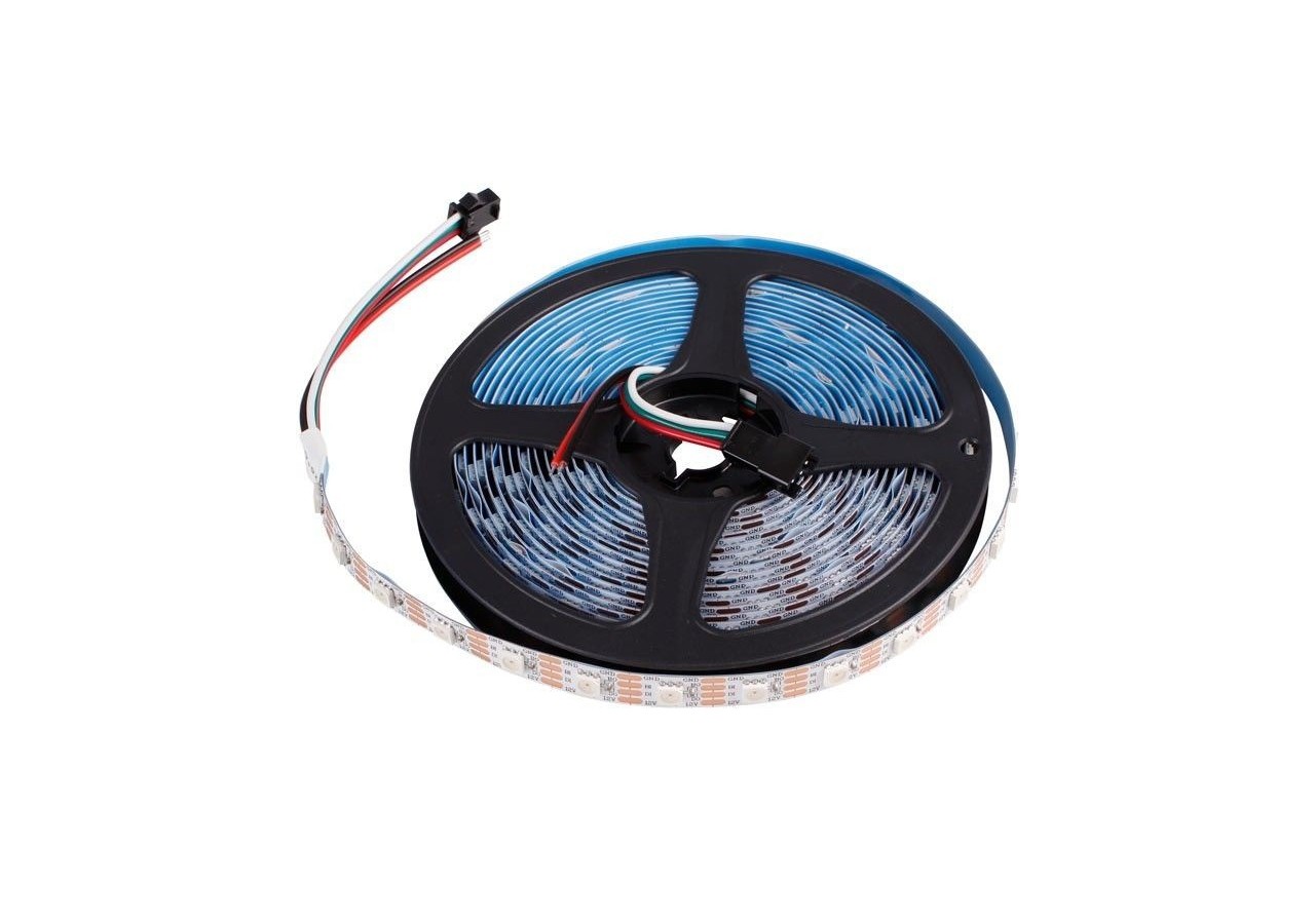 Ruban LED intelligent IC RGB 12V DC - 14,4 W/m -IP20 - 60 LED/m - Largeur 10mm - 5 mètres - B1576RGB - Barcelona LED