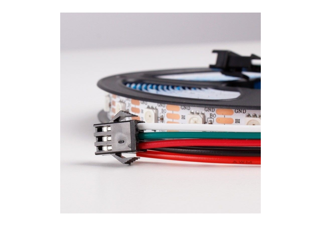 Ruban LED intelligent IC RGB 12V DC - 14,4 W/m -IP20 - 60 LED/m - Largeur 10mm - 5 mètres - B1576RGB - Barcelona LED