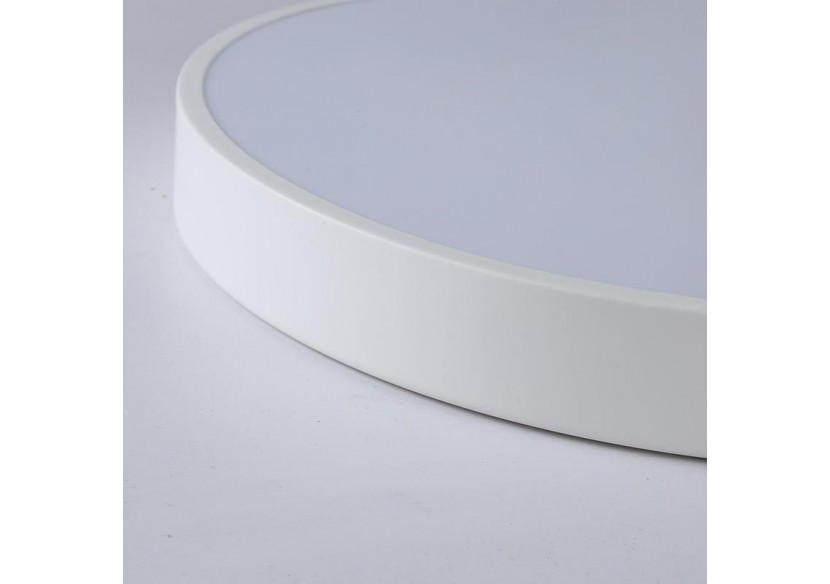 Plafonnier LED circulaire en bois 35W CCT diamètre 408x50mm - LN1631-CCT-B - Barcelona LED