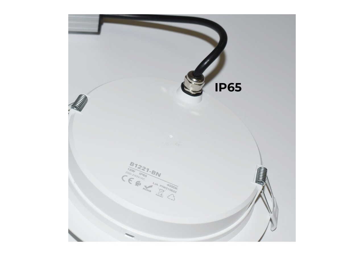 Spot LED encastrable étanche - IP65 - 15W - Coupe diamètre 145-160mm - B1221-BC - Barcelona LED