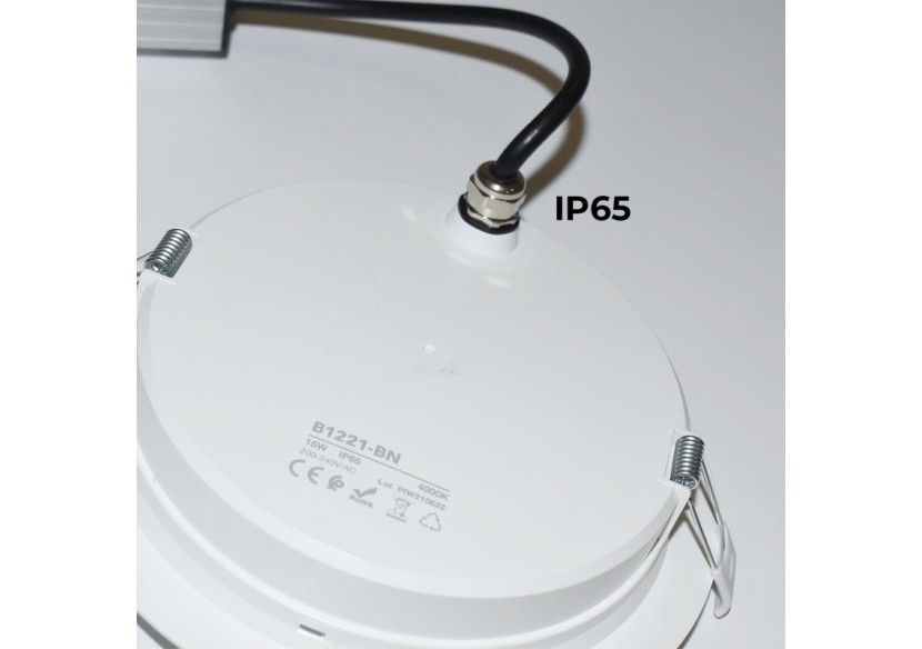 Spot LED encastrable étanche - IP65 - 15W - Coupe diamètre 145-160mm - B1221-BC - Barcelona LED