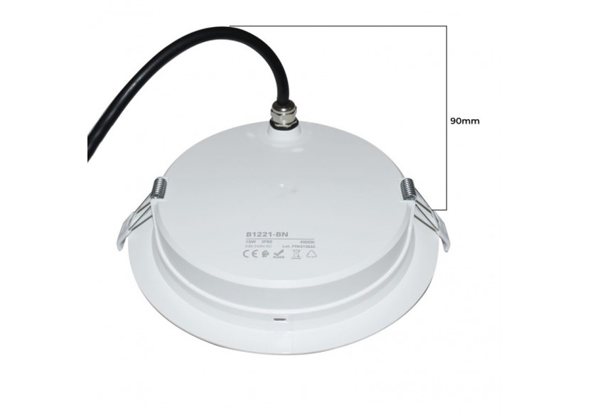 Spot LED encastrable étanche - IP65 - 15W - Coupe diamètre 145-160mm - B1221-BC - Barcelona LED