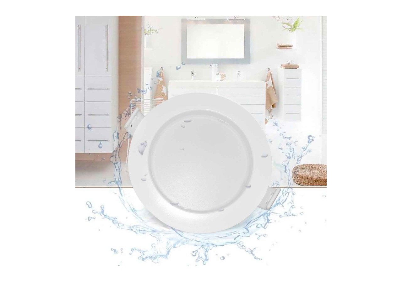 Spot LED encastrable étanche - IP65 - 8W - Coupe diamètre 80-95mm - B1220-BF - Barcelona LED