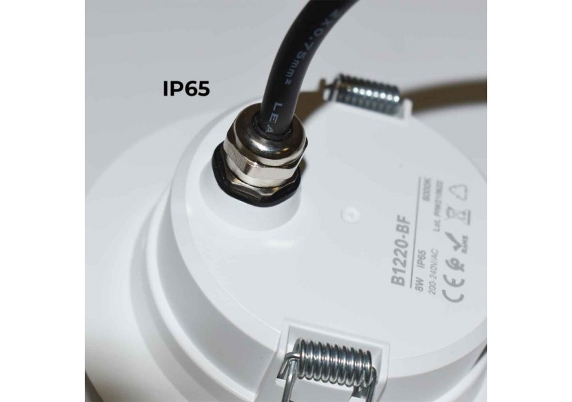 Spot LED encastrable étanche - IP65 - 8W - Coupe diamètre 80-95mm - B1220-BF - Barcelona LED