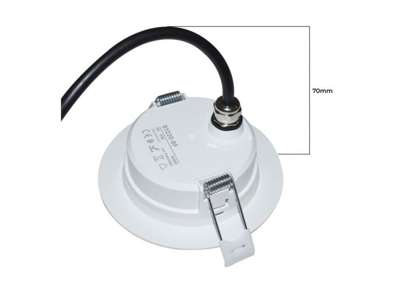 Spot LED encastrable étanche - IP65 - 8W - Coupe diamètre 80-95mm - B1220-BF - Barcelona LED