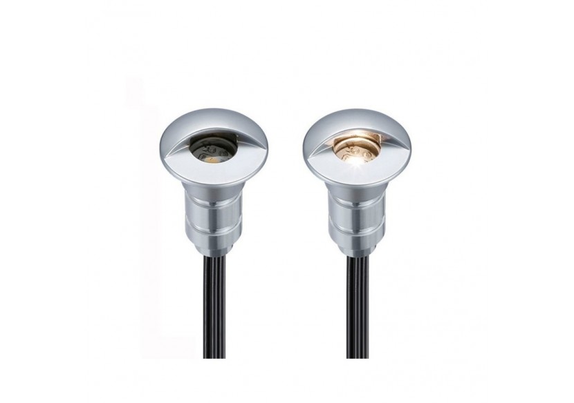 Kit 6 spots 0,3W 12V-DC diamètre 26x41mm IP67 + câbles + alimentation - BA50006-BC - Barcelona LED