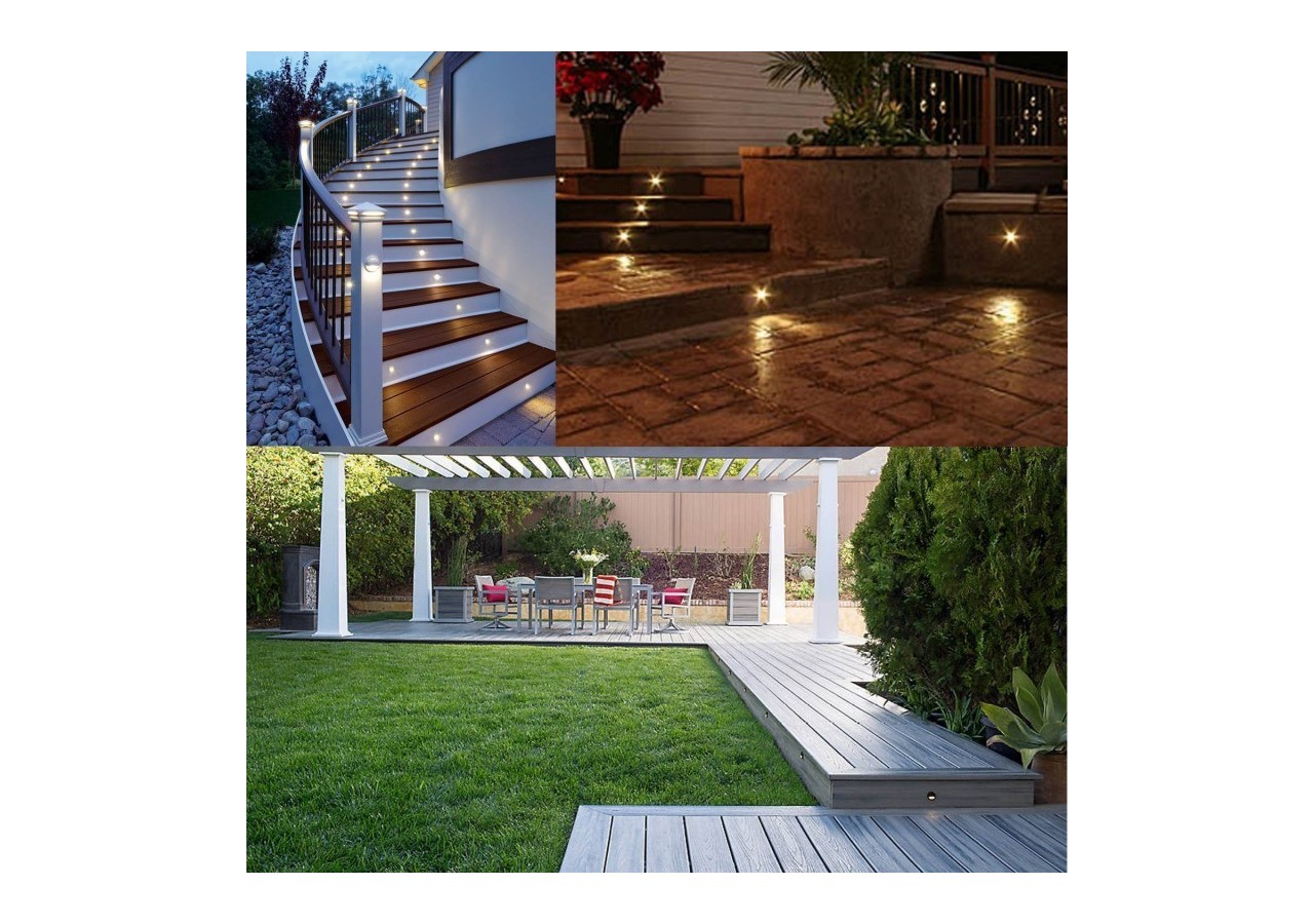 Kit 6 spots 0,3W 12V-DC diamètre 26x41mm IP67 + câbles + alimentation - BA50006-BC - Barcelona LED