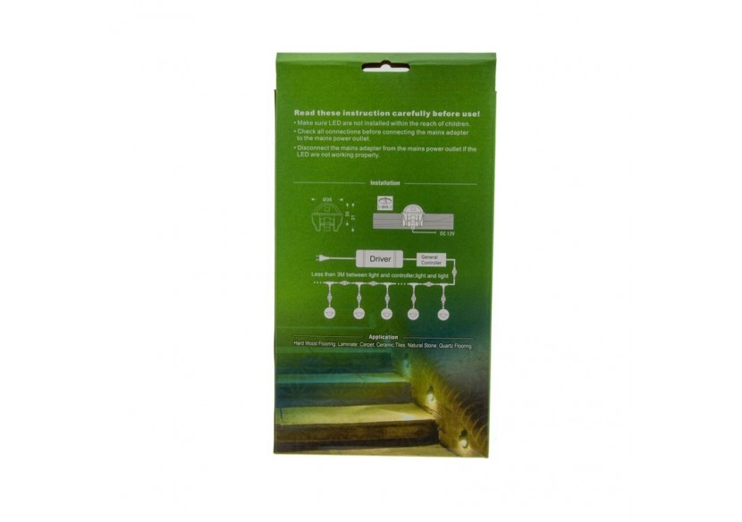 Kit balises escalier RGB IP67 diamètre 35x24mm - BA50008-RGB - Barcelona LED