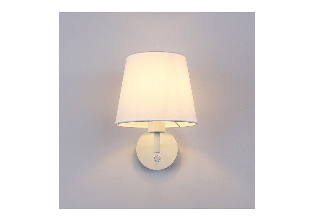 Applique murale avec abat-jour et interrupteur Classic "RIGA" - E27 - L3024-B - Barcelona LED
