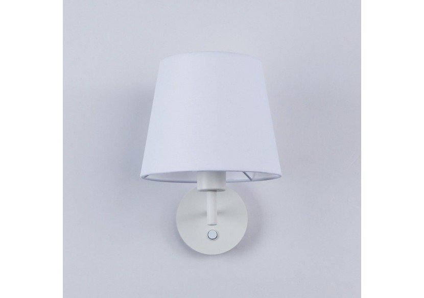 Applique murale avec abat-jour et interrupteur Classic "RIGA" - E27 - L3024-B - Barcelona LED Applique murale avec abat-jour et interrupteur Classic "RIGA" - E27 - L3024-B - Barcelona LED