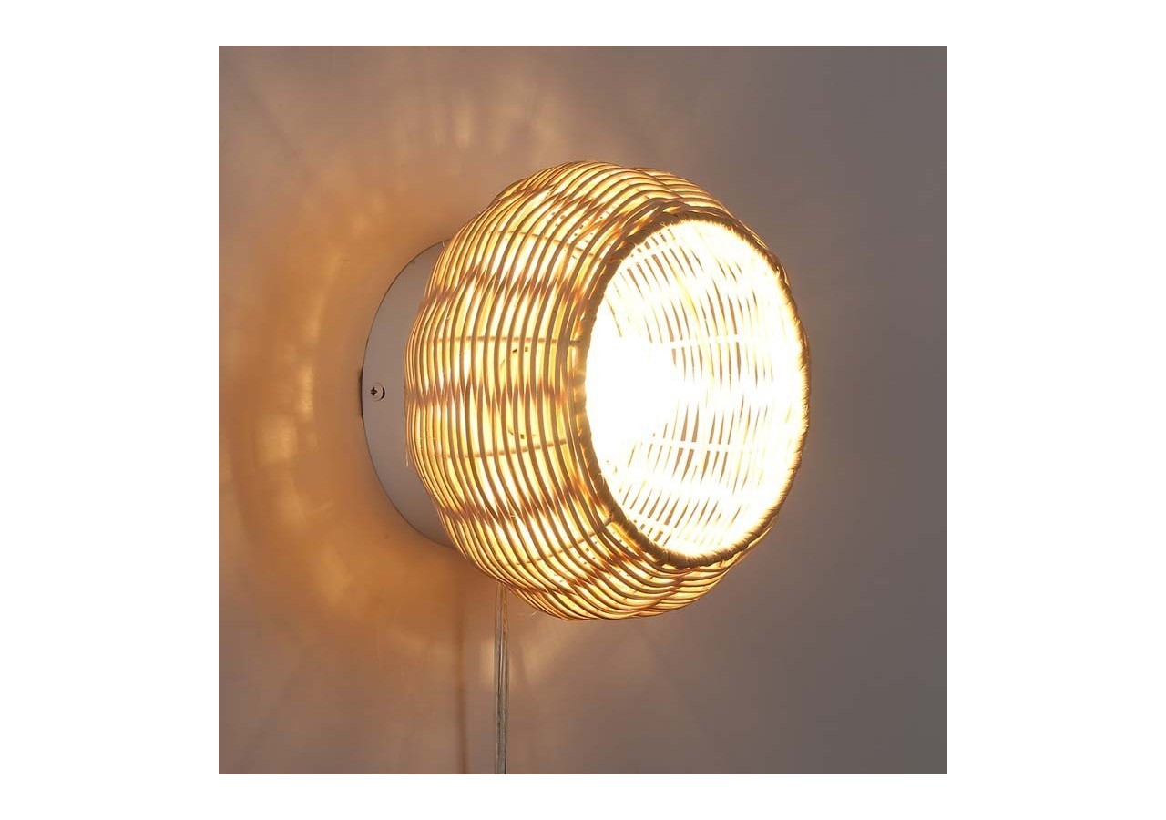 Applique en osier "Berlam". - LM168 - Barcelona LED
