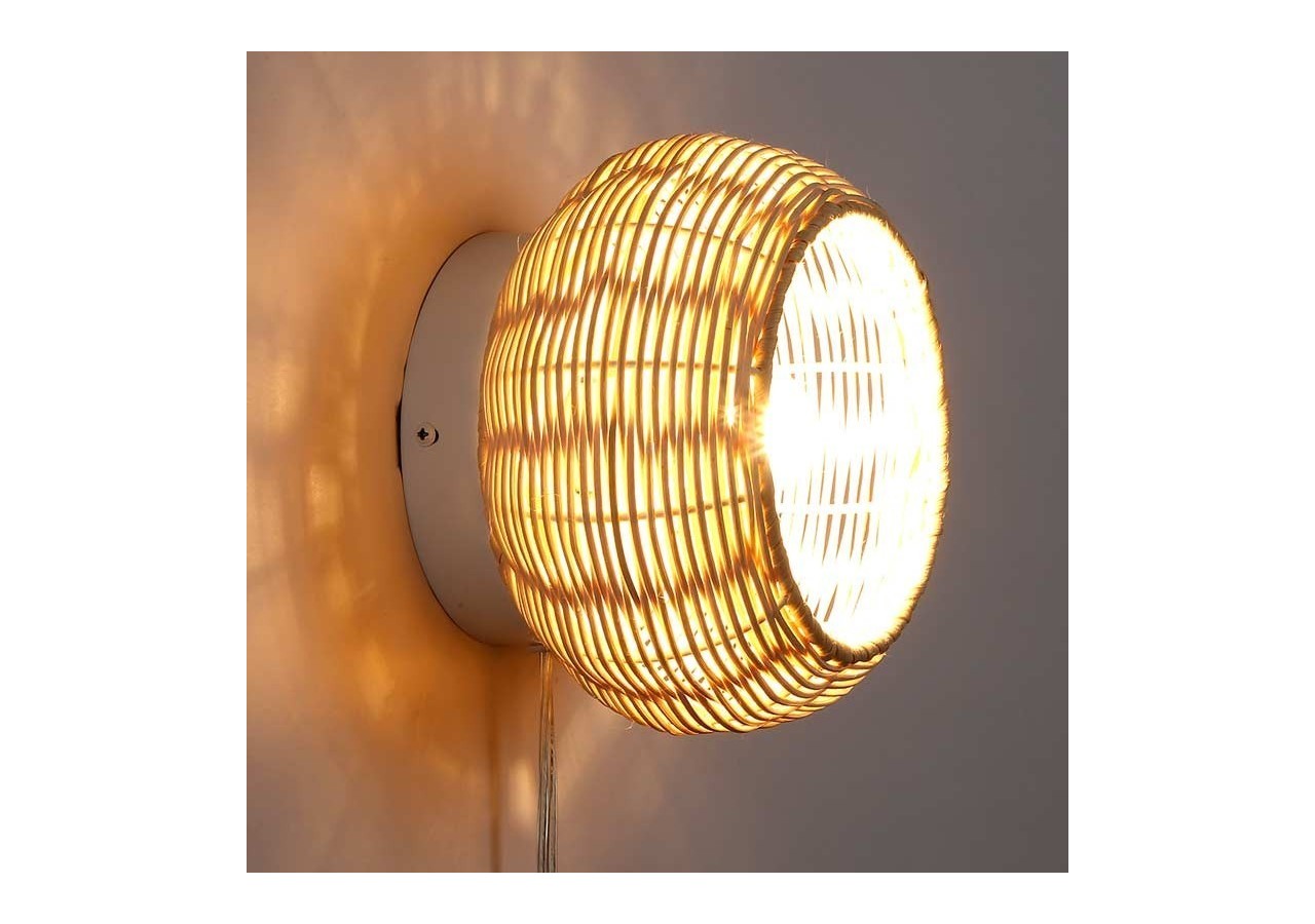 Applique en osier "Berlam". - LM168 - Barcelona LED