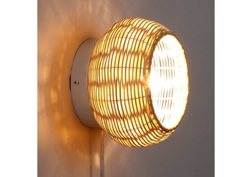 Applique en osier "Berlam". - LM168 - Barcelona LED Applique en osier "Berlam". - LM168 - Barcelona LED
