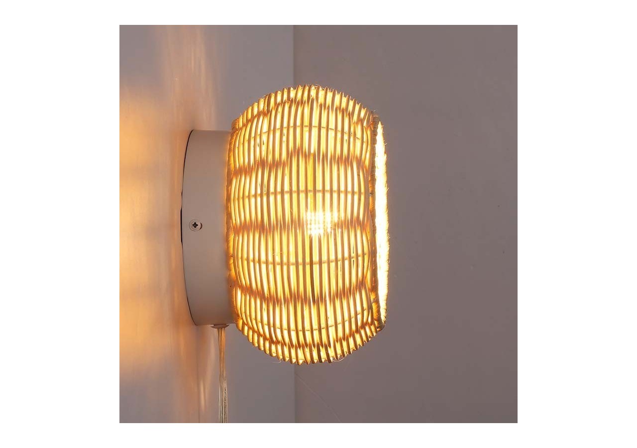 Applique en osier "Berlam". - LM168 - Barcelona LED