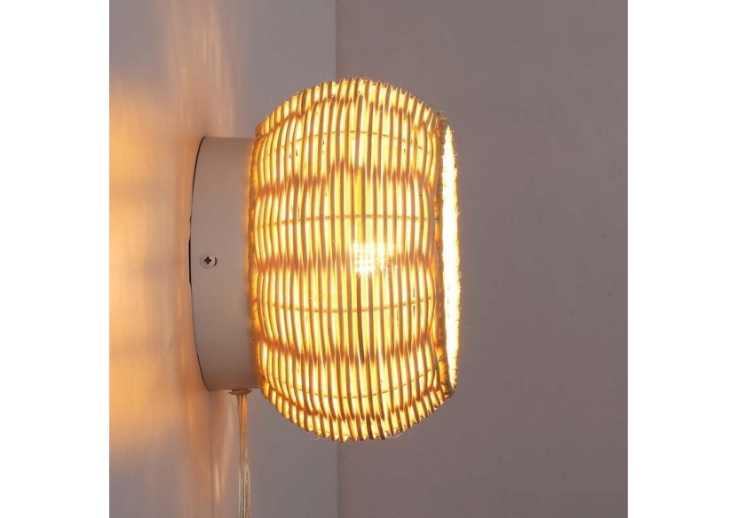 Applique en osier "Berlam". - LM168 - Barcelona LED Applique en osier "Berlam". - LM168 - Barcelona LED