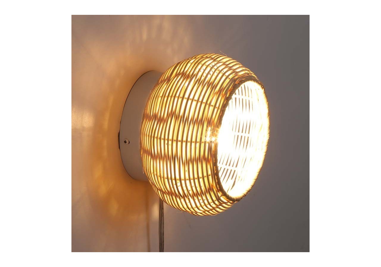 Applique en osier "Berlam". - LM168 - Barcelona LED