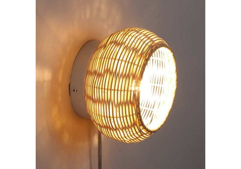 Applique en osier "Berlam". - LM168 - Barcelona LED Applique en osier "Berlam". - LM168 - Barcelona LED