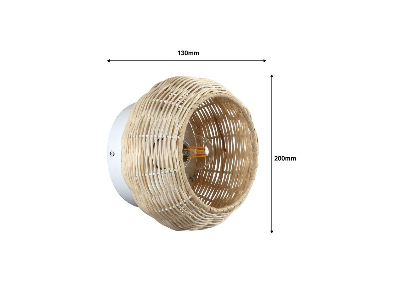 Applique en osier "Berlam". - LM168 - Barcelona LED